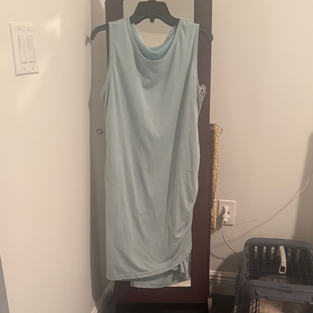 Sleeveless Light Blue Dress